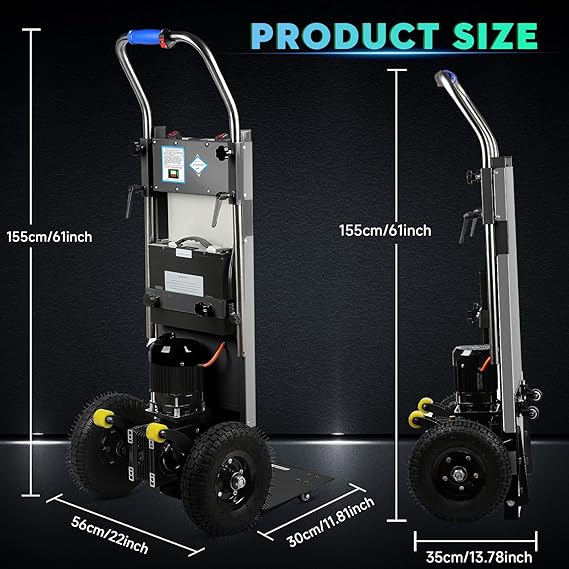 Electric Stair Climbing Hand Truck, 900lbs