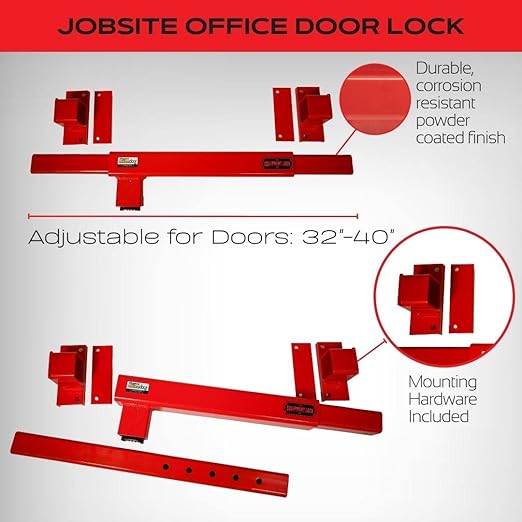 Equipment Lock JODL Steel Job Site Door Lock