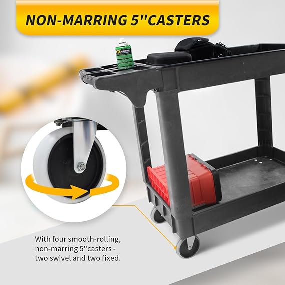 MaxWorks 80855 500-lb Utility Service PP Cart