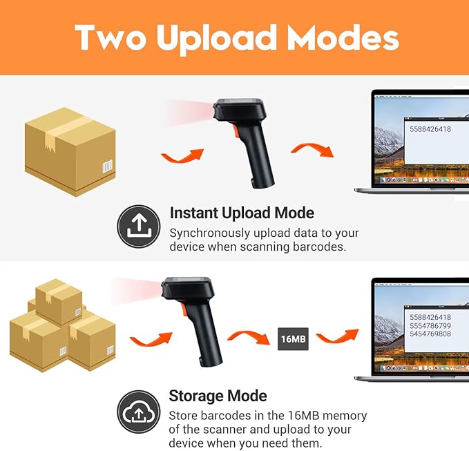 Tera Pro 1D 2D QR Wireless Barcode Scanner HW0006 Pro