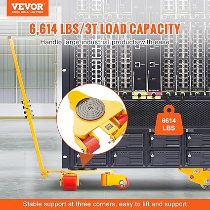 VEVOR Machinery Skate Dolly, 6614 LBS