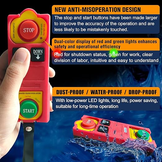 Electric Hoist 1320lbs Electric Hoist with Remote Control