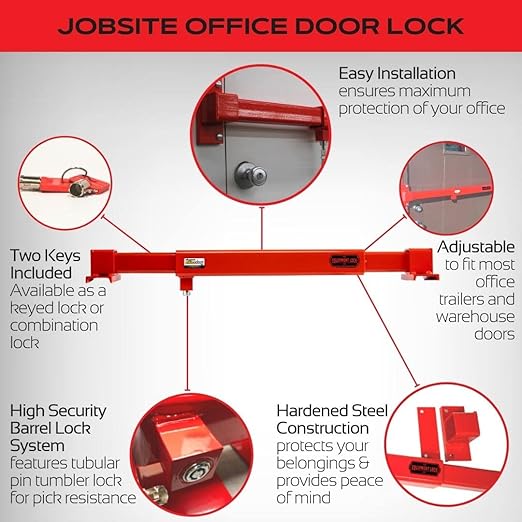 Equipment Lock JODL Steel Job Site Door Lock