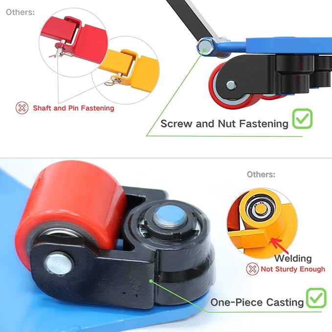 Machine Skates 8800lbs Capacity Heavy Duty Machinery Mover