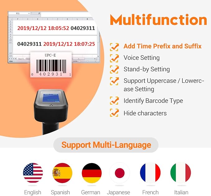 Tera Pro 1D 2D QR Wireless Barcode Scanner HW0006 Pro