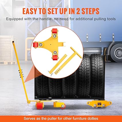 VEVOR Machinery Skate Dolly, 6614 LBS